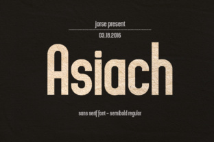 Asiach: A Modern Typeface for Digital Branding