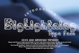 BigLightning Font: A Bold Typeface for Crafty Creations