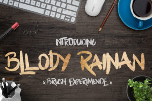 Bllody Rainan Font: A Playful Typeface for Digital Branding