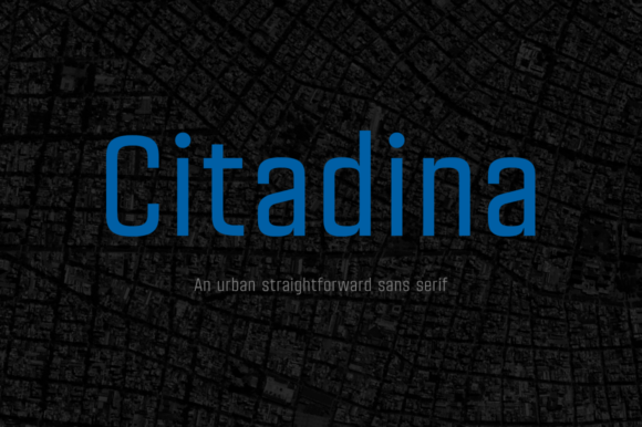 Citadina Family: A Modern Typeface for Practical Design