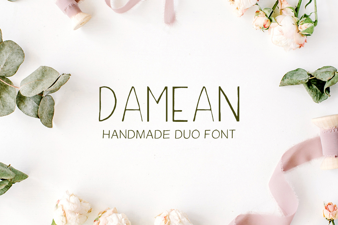 Damean Handmade Duo: A Typeface for Authentic Branding