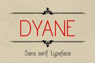 Dyane Typeface: A Modern Sans Serif for Crafting with Confidence