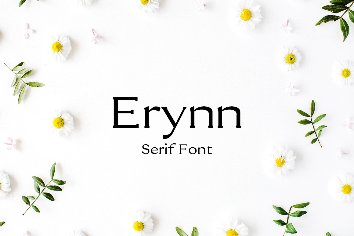 Erynn Serif Font – A Minimalist Typeface for Craft Projects