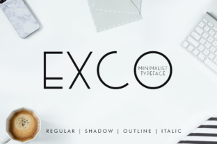 Exco Font: A Minimalist Typeface for Craft and Commercial Projects