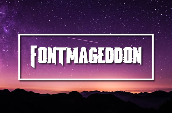 Fontmageddon: A Creative Typeface for Digital Design