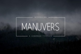 Manuvers: A Sweetly Handmade Typeface for Branding Projects