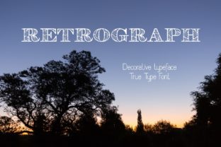 Retrograph: A Decorative Typeface That Elevates Branding for Small Businesses