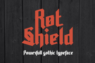 Rot Shield Font: A Gothic Typeface for Strong Branding