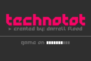 Technotot: A Futuristic Typeface for Digital Designers