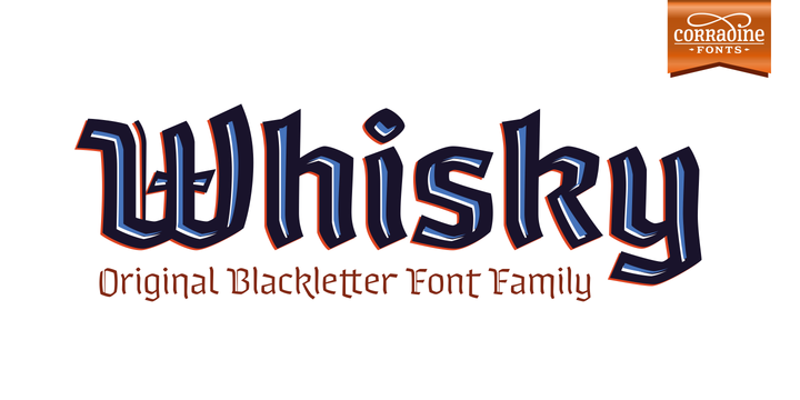 Whisky Family: A Blackletter Typeface for Editorial Elegance